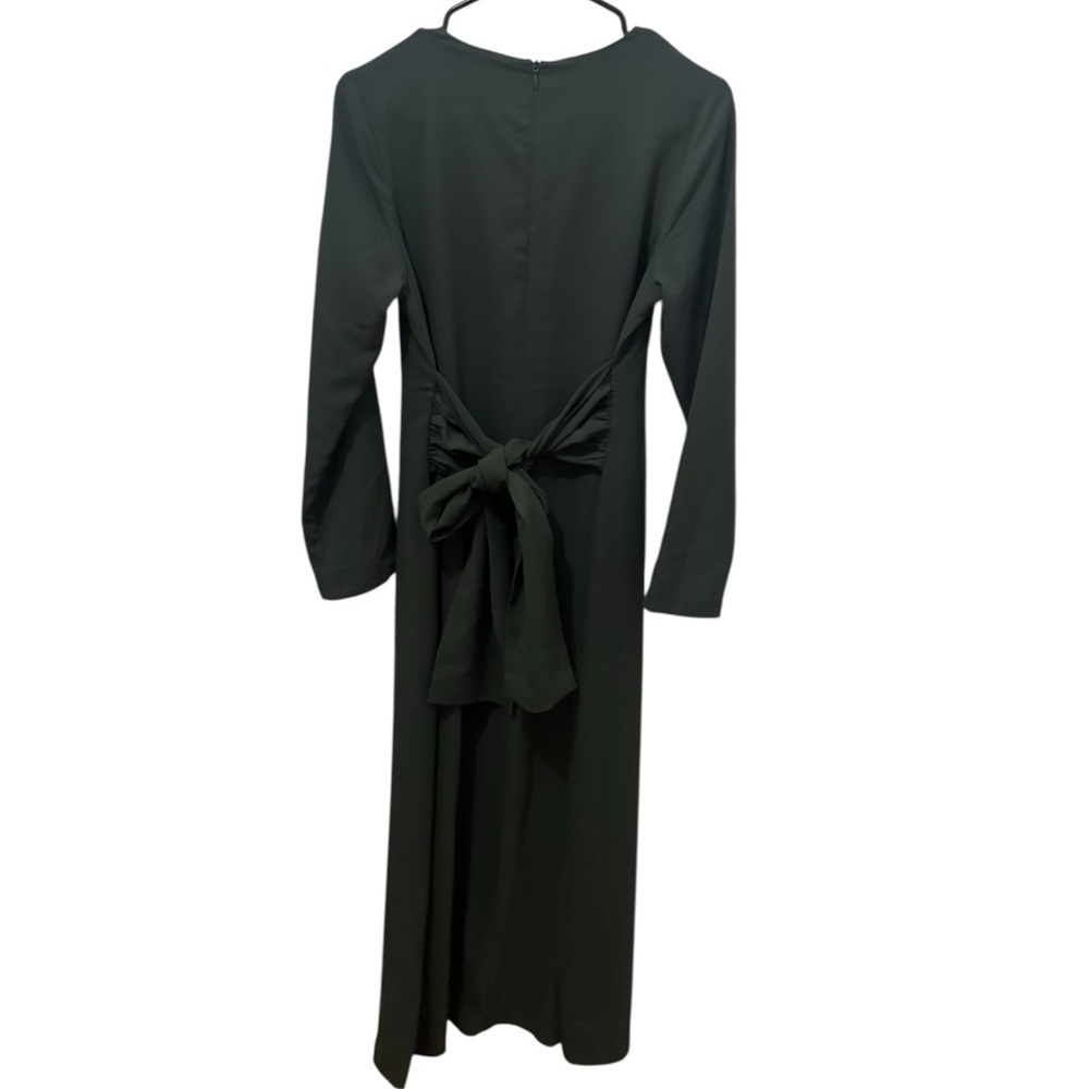 Veiled NY Green Tie Back Midi Dress Size XS - Picture 2 of 4